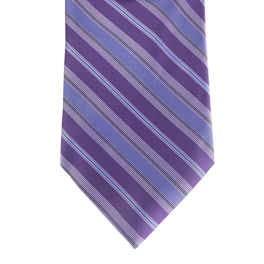 Stafford Mens Necktie Purple Striped Professional Business Formal Classic Tie